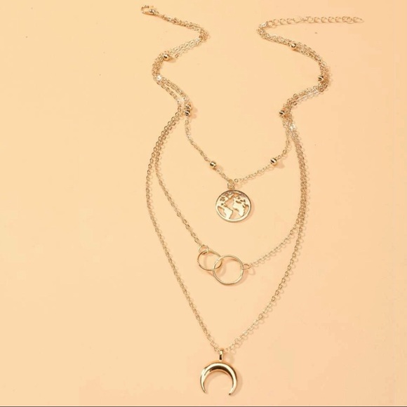 3/$30 💛 Multi Layered Charm Necklace - Picture 4 of 4